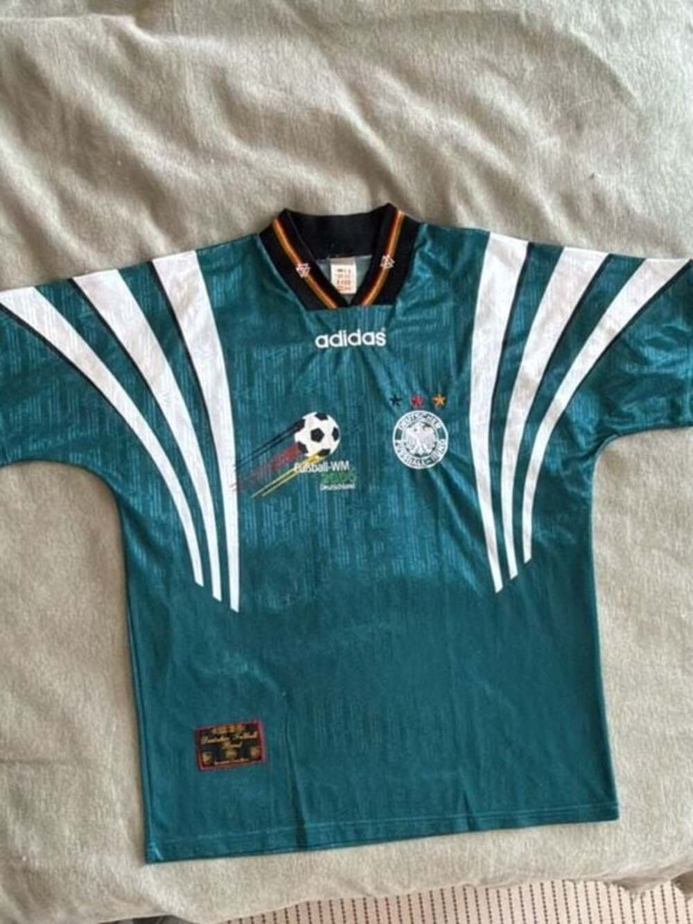 Adidas Vintage 1996-1998 Germany Away Football Soccer Jersey.